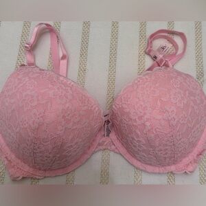 NWT Victoria’s Secret Lace Push-Up Bra 36C Pink Underwire